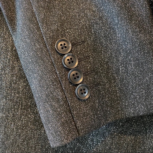 Jf J.Ferrar Slim Black Sparkle Tuxedo Jacket 40S - Picture 4 of 5